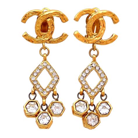 authentic chanel earrings uk|chanel earrings the real.